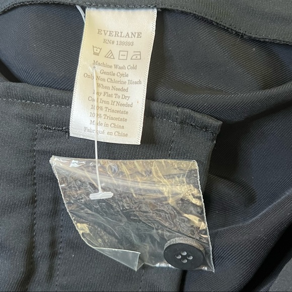 Everlane Women’s Black Dress Trousers Oversized 0 Should Fit Size 2-4 NWOT - Picture 7 of 9